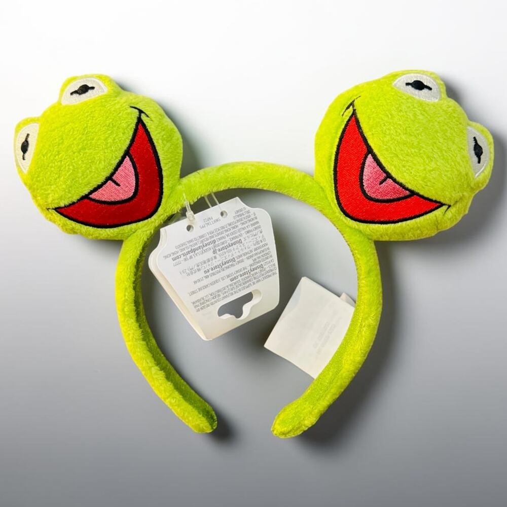 Disney The Muppets Kermit the Frog Plush Ear Headband NWT Disney Store